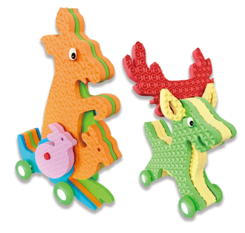DIY Rolling Animals Set – Kangaroo & Reindeer