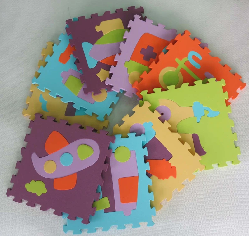 EVA Foam Puzzle Play Mat – Transportation