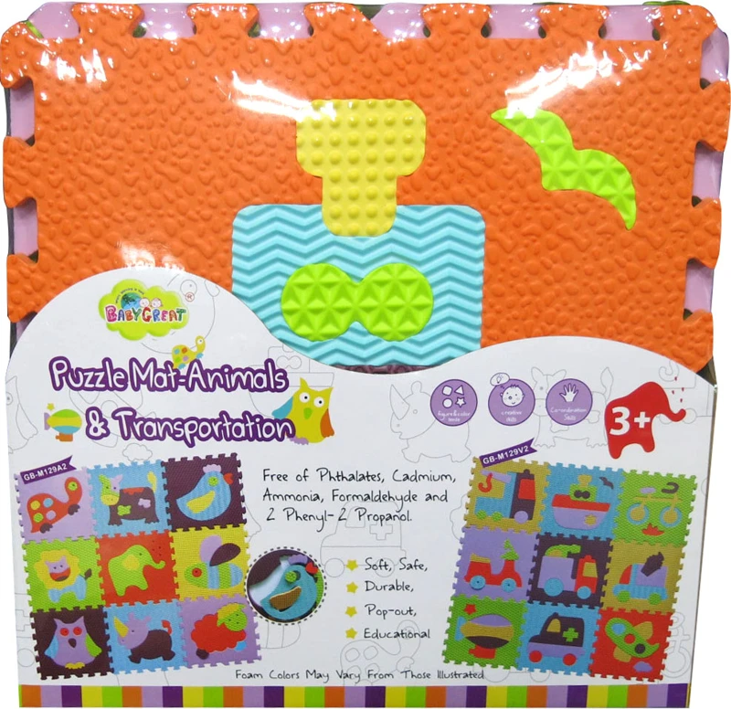 EVA Foam Puzzle Play Mat – Transportation