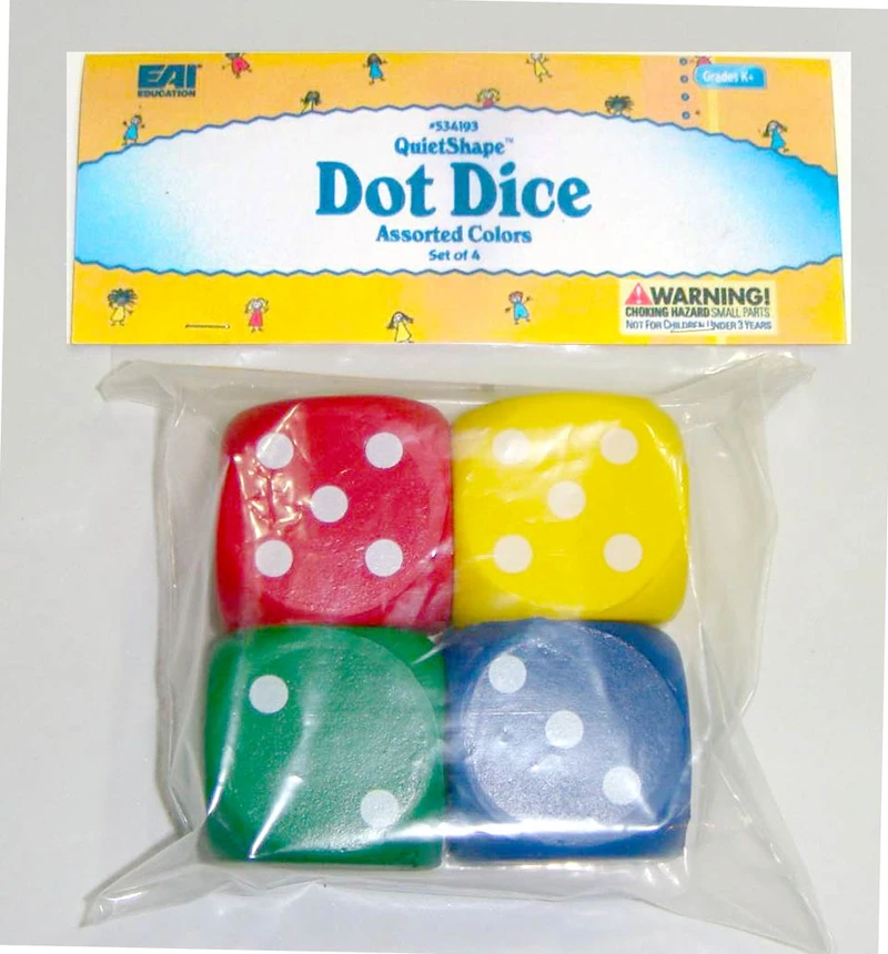 PU Dot Dice Set (4 pcs)