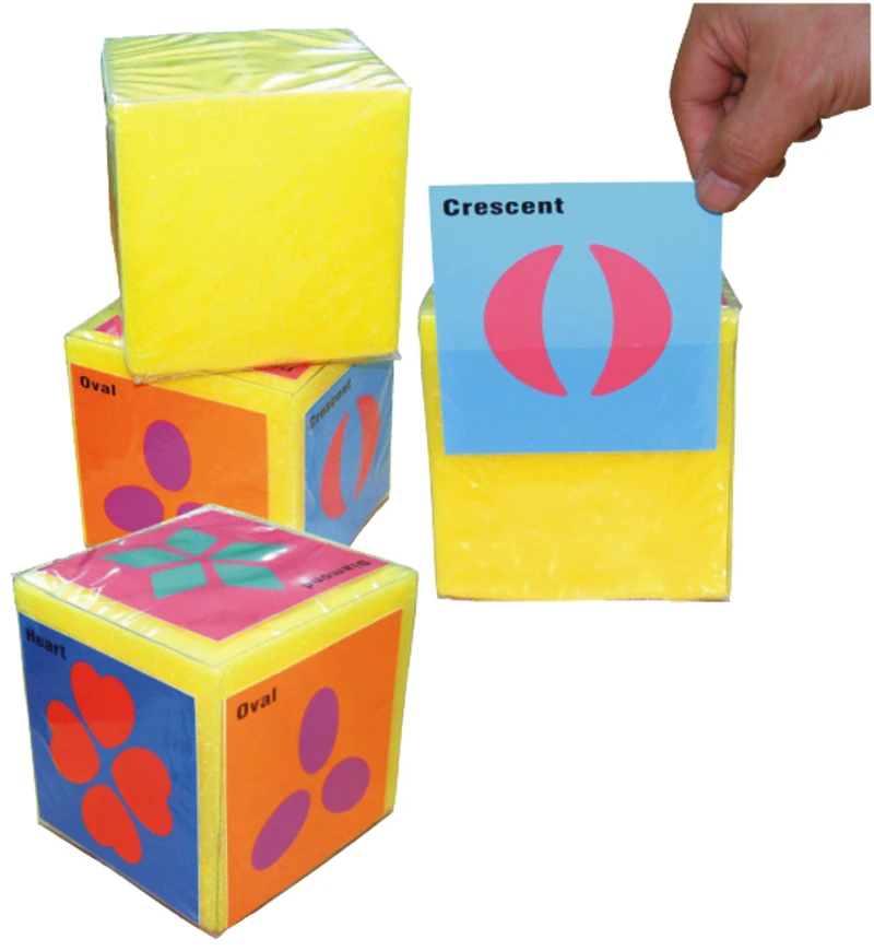 Sponge Foam Learning Cubes with Card Sleeves (2 pcs)