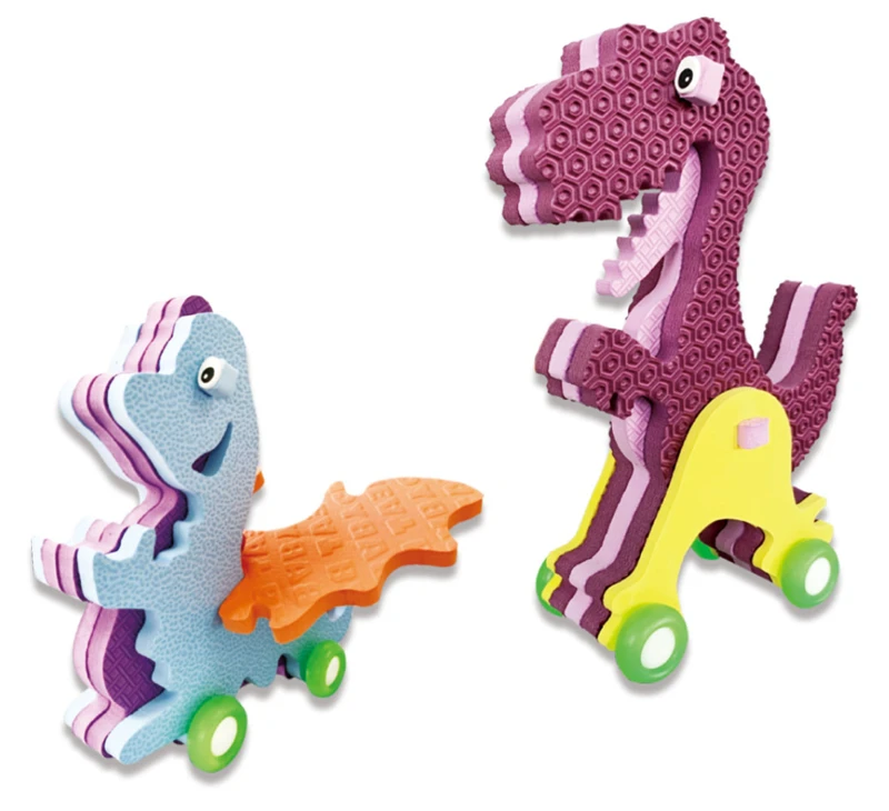DIY EVA Rolling Dinosaurs Set