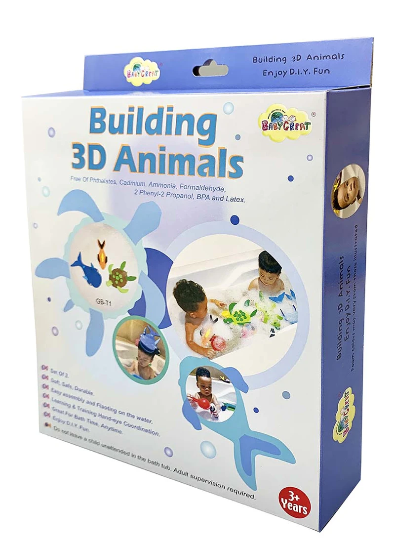 DIY 3D Animal Set (Swan, Frog, Duck)