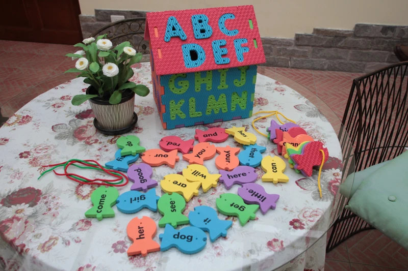 Lacing Alphabet & Number Puzzle House (Senior-Friendly Series)
