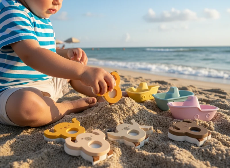 Capybara EVA Bath & Stacking Toy Set with Silicone Boats