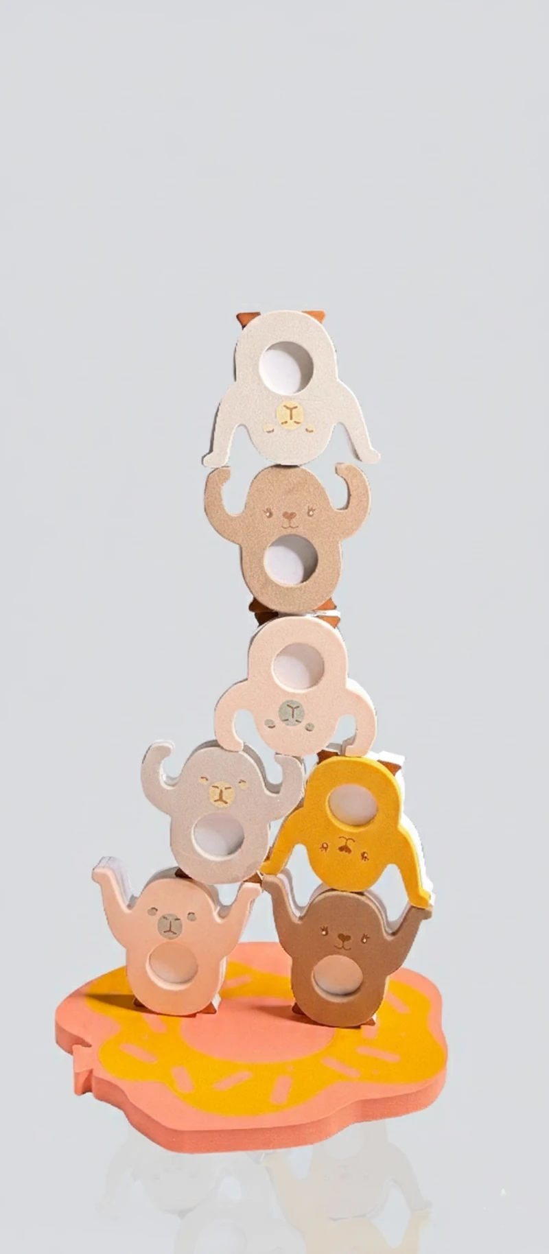 Capybara EVA Bath & Stacking Toy Set with Silicone Boats