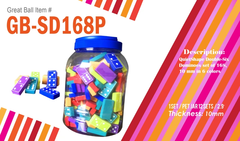 EVA Colorful Dominoes Set